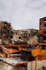 能登半島地震の火災で焼けた場所　輪島
