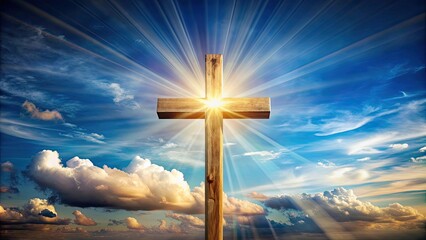 Holy cross symbolizing the death and resurrection of Jesus Christ