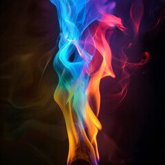 Obraz premium Colorful Flame 