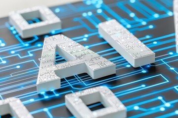 Robotic Hand Typing on AI Keyboard, Symbolizing the Blurring Lines Between Human Input and Automated Responses