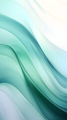 Digital technology green and blue wave abstract graphic poster background