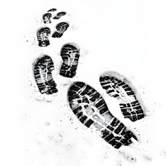 Footsteps In Snow 