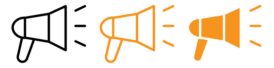 Speaker Icon Set Audio Equipment Illustrations for Music and Sound Projects