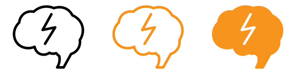 Epilepsy Icon Set Medical Condition Illustrations for Health Awareness and Support