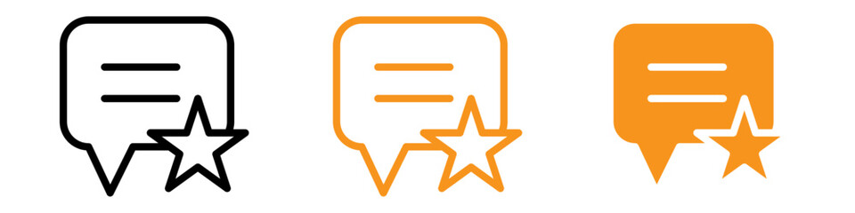 Feedback Icon Set Customer Review Illustrations for Business and Service Projects