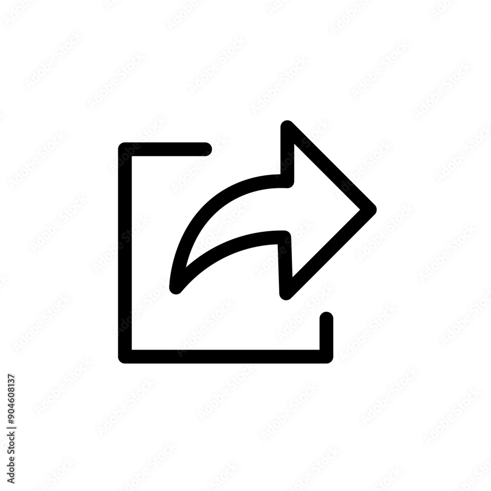 Poster share icon set social media and communication illustrations for digital projects