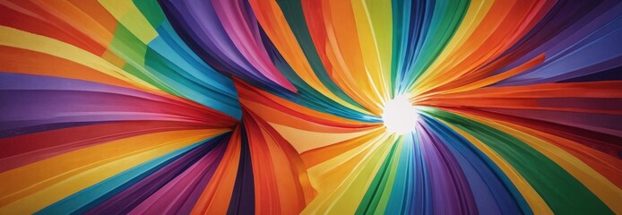 Obraz premium Colorful Fabric Rainbow Pattern.