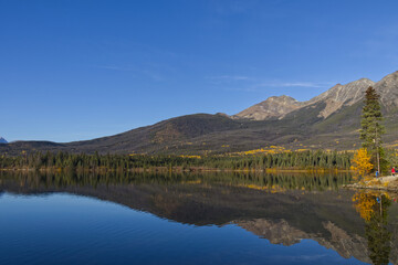 Pyramid Lake on a Sunny Autumn Morning