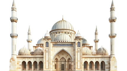 A large white building with a dome on top