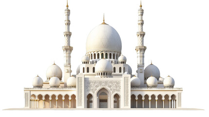 A large white building with a dome on top