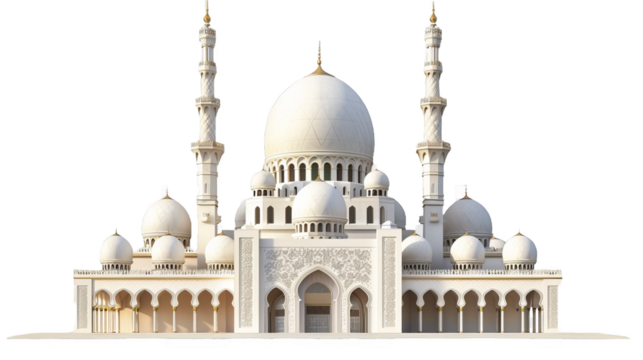 A large white building with a dome on top