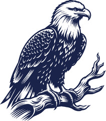 Eagle Vector, eagle silhouette, eagle Vector drawing	