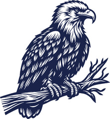 Eagle Vector, eagle silhouette, eagle Vector drawing	