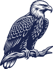 Eagle Vector, eagle silhouette, eagle Vector drawing	