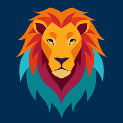 Obraz premium lion head vector