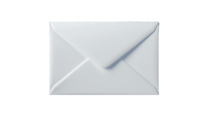 A white envelope with a white stamp on it