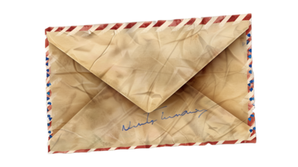 letter on transparent background