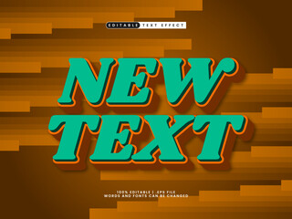 new text editable text effect in modern and bold text style