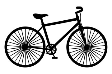 bicycle icon, bicycle vector silhouette illustration