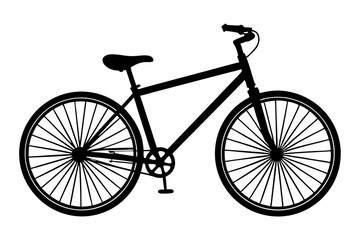 Obraz premium bicycle icon, bicycle vector silhouette illustration