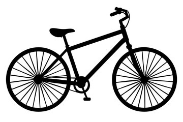 bicycle icon, bicycle vector silhouette illustration