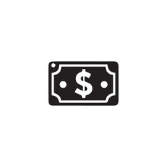 dollar icon vector design, us currency icon