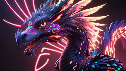 A hybrid between a dragon and a phoenix.