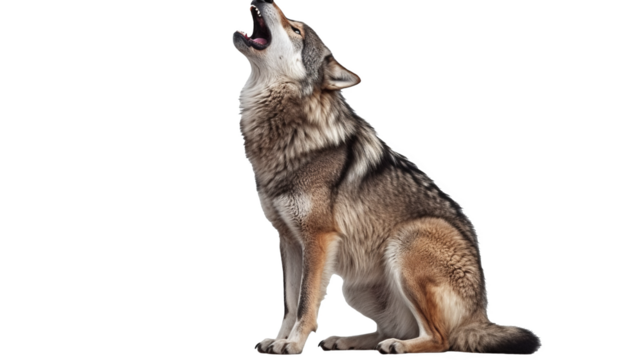  wolf on transparent background