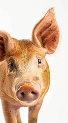 Fototapeta premium pig isolated on white background