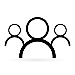 team Vector illustration on a transparent background.Premium quality symbols.Thin line vector icon for concept and graphic design.