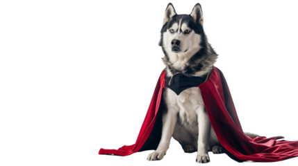 dog is wearing transparent background