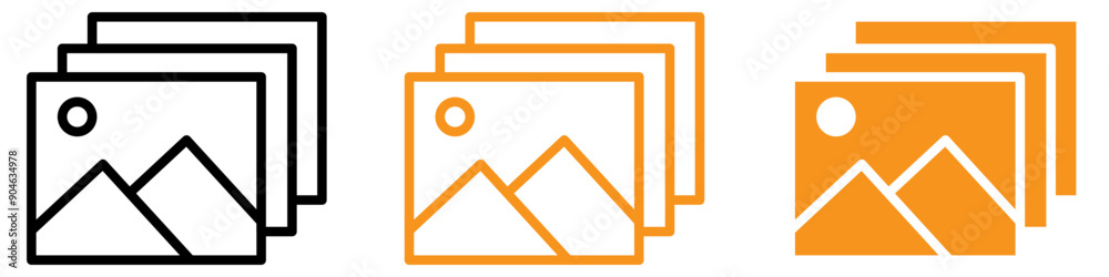 Poster Versatile Image or Photo Icon for Photography and Media Graphics Ideal for Representing Images and Photos in Digital Media