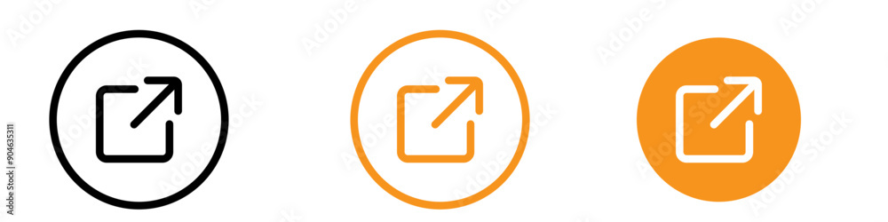 Poster Interactive External Link Icon for Website and Hyperlink Graphics Essential for Representing External Connections and Redirects