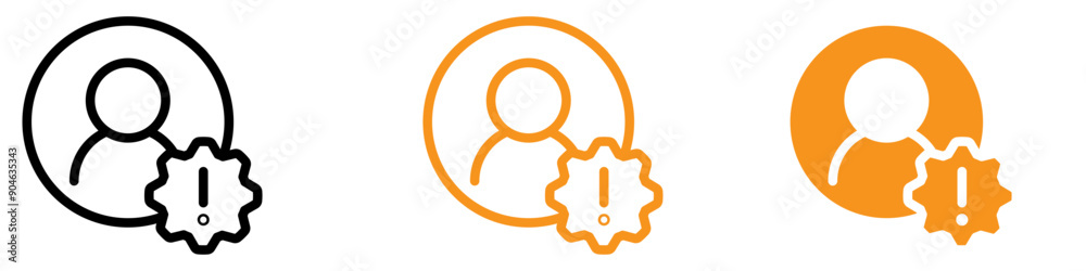 Poster deceptive fake account icon for cybersecurity and online fraud illustrations highlighting the import
