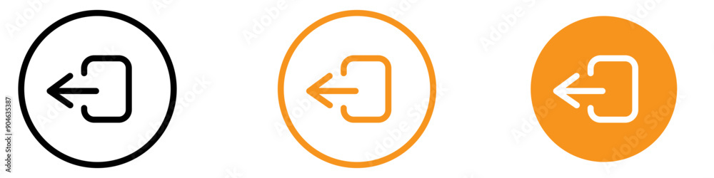 Poster Convenient Logout Exit Icon for User Interface and Navigation Graphics Essential for Representing Exit and Logout Functions in Applications