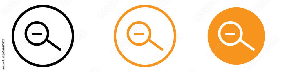 Poster Zoom Out Feature Icon for Interactive Maps