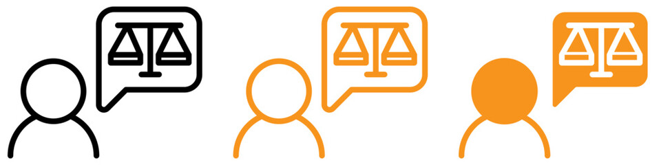 Professional Legal Advice Icon for Law and Consultation Graphics Perfect for Representing Legal Services and Attorney Consultation
