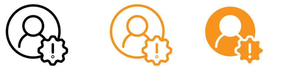 Deceptive Fake Account Icon for Cybersecurity and Online Fraud Illustrations Highlighting the Importance of Digital Identity Verification