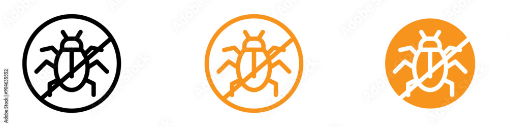 Poster preventative pest control icon for home and garden graphics perfect for representing pest control se