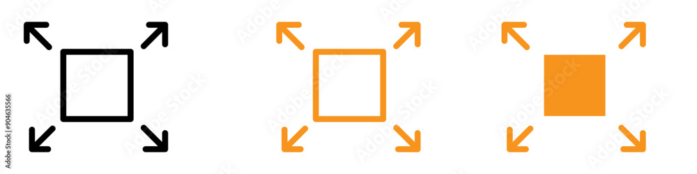 Poster compact size icon illustrating portable electronic devices, space-saving solutions, and miniaturized