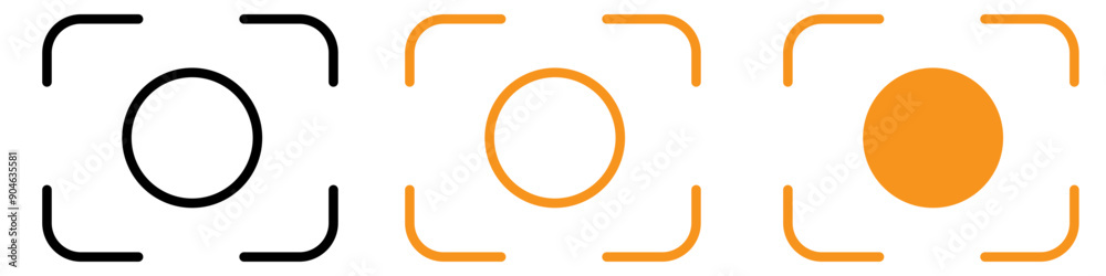 Poster captured picture snapshot icon for photography and media graphics ideal for representing photo captu