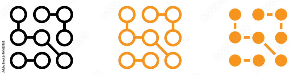Aufkleber Complexity Icon Representing Advanced Problem-Solving Techniques, Intellectual Challenges, and Complex System Designs for Academics and Engineers