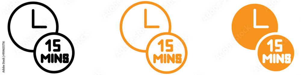 Poster Timely Minute Timer Icon for Time Management and Productivity Graphics Perfect for Representing Short-Time Intervals and Timed Tasks
