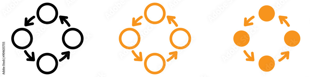 Poster Detailed Process Method Step Procedure or Workflow Icon for Business and Operations Graphics Ideal for Representing Processes and Workflows