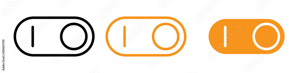 Aufkleber Functional Toggle Switch Icon for User Interface and Control Graphics Essential for Representing On-Off Switches and Toggle Controls