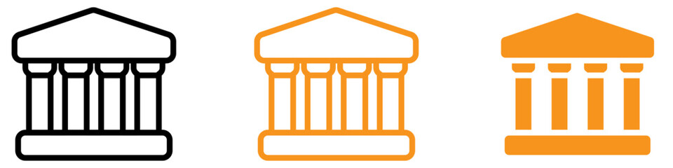 Authoritative Government Icon for Public Administration and Policy Graphics Perfect for Representing Government Institutions and Public Services