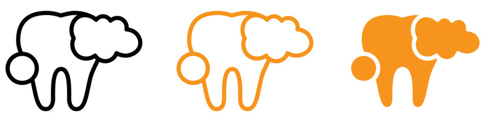 Hygienic Tooth Cleaning Icon for Dental Health and Hygiene Graphics Perfect for Representing Tooth Brushing and Dental Care