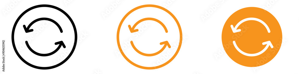 Leinwandbilder Refreshing Refresh Icon for User Interface and Functionality Graphics Ideal for Representing Refresh Actions and Interface Updates