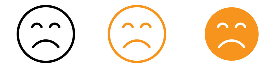 Emotional Regret Expression Icon for Communication and Emoticons Graphics Perfect for Representing Regret and Apology