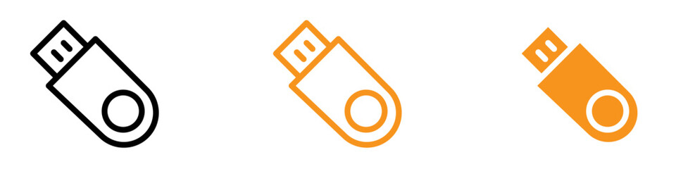 Handy USB Stick Icon for Data Storage and Technology Graphics Perfect for Representing USB Flash Drives and Data Storage Devices